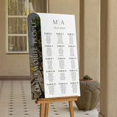 Black and White Acrylic Seating Chart